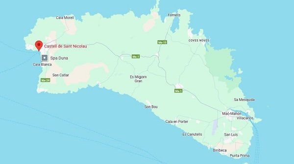 ubicación castell de sant nicolau