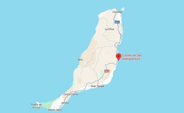 ubicación castillo de fuste