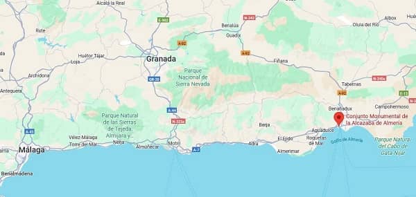 ubicación alcazaba de almería