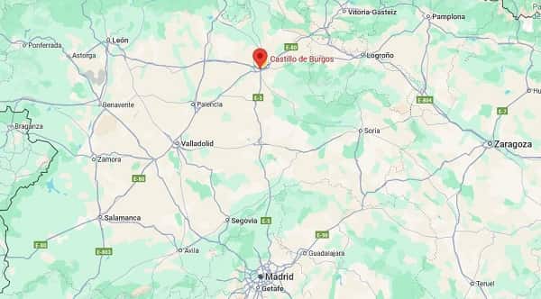 ubicación castillo de burgos