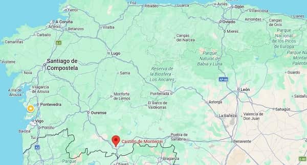 ubicación castillo de monterrei