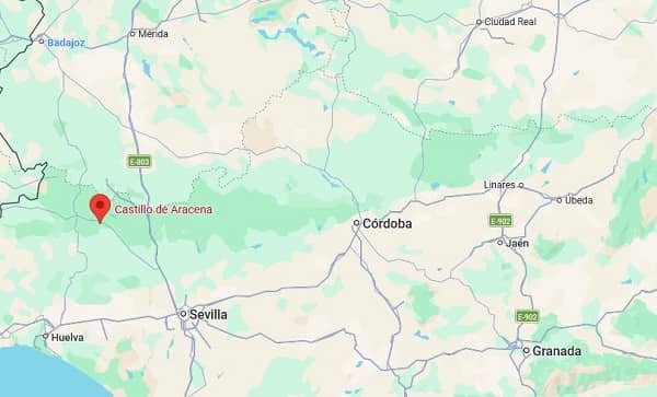ubicación castillo de aracena