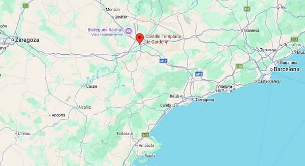 ubicacion castillo templario de gardeny
